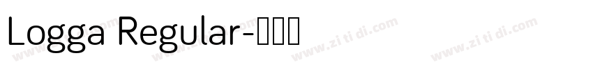 Logga Regular字体转换